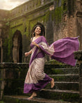 Load image into Gallery viewer, Gulmur Purple Ombre Saree