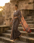 Load image into Gallery viewer, Patrangana Ajrakh Heritage Saree