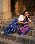 Load image into Gallery viewer, Neelchakra Shibori Saree