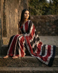 Load image into Gallery viewer, Raudra Rekhā Shibori Saree
