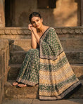 Load image into Gallery viewer, Vanya Kashm Blockprint Saree