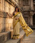 Load image into Gallery viewer, Sunehri Leher Striped Saree