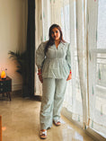 Load image into Gallery viewer, Grey Printed Co-ord Set