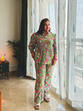 Load image into Gallery viewer, Green Floral Printed Co-ord Set