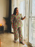 Load image into Gallery viewer, Green Floral Printed Co-ord Set