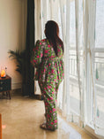 Load image into Gallery viewer, Green Floral Printed Co-ord Set