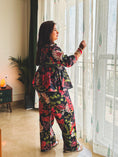 Load image into Gallery viewer, Black Floral Co-ord Set