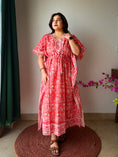 Load image into Gallery viewer, Gulmohar Kaftan Dress