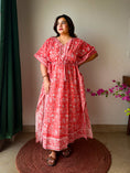 Load image into Gallery viewer, Gulmohar Kaftan Dress
