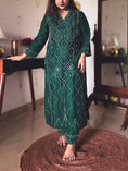 Load image into Gallery viewer, Simran Emerald Green Hand-Embroidered Kurta Set