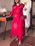 Load image into Gallery viewer, Nisha Ruby Pink Pearl-Embroidered Kurta Set