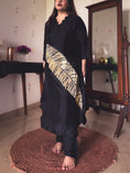 Load image into Gallery viewer, Aisha Black & Gold Sequin Hand-Embroidered Kurta Set