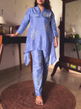 Load image into Gallery viewer, Naina Periwinkle Hand-Embroidered Co-ord Set