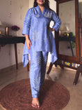 Load image into Gallery viewer, Naina Periwinkle Hand-Embroidered Co-ord Set