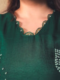 Load image into Gallery viewer, Zaara Emerald Green Hand-Embroidered Kurta Set