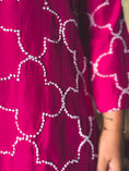 Load image into Gallery viewer, Geet Fuchsia Threadwork Co-ord Set
