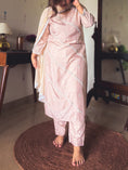Load image into Gallery viewer, Meera Blush Beige Thread-Embroidered Kurta Set