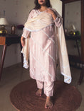 Load image into Gallery viewer, Meera Blush Beige Thread-Embroidered Kurta Set