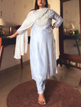 Load image into Gallery viewer, Chandni Powder Blue Hand-Embroidered Kurta Set