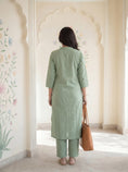 Load image into Gallery viewer, Sage Green Reva Kurta Set