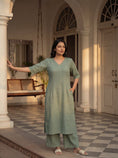 Load image into Gallery viewer, Sage Green Ziya Kurta Set