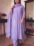 Load image into Gallery viewer, Geet Lilac Hand-Embroidered Kurta Set