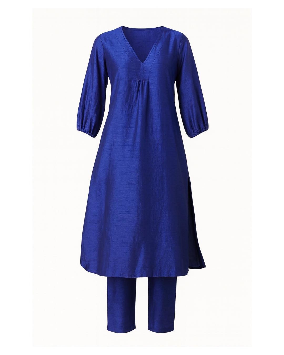Alankrita Kurta Set (Blue)