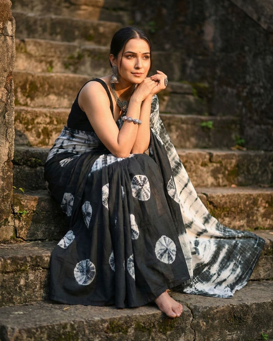 Dhyaan Kala Shibori Saree