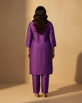 Load image into Gallery viewer, Adaa Kurta Set (Purple)
