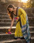 Load image into Gallery viewer, Kesar Rekha Handblock Saree
