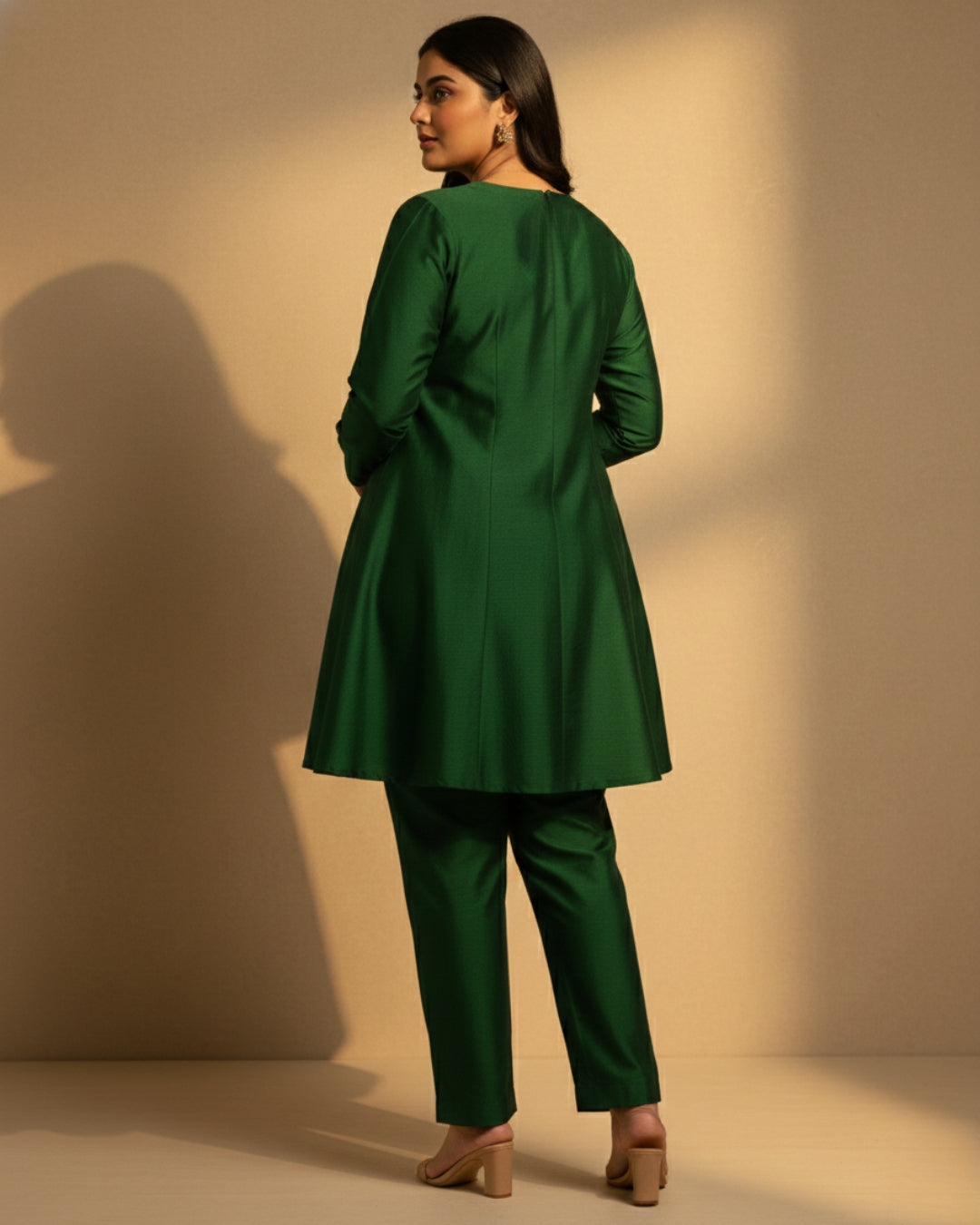 Nayantara Kurta Set (Green)