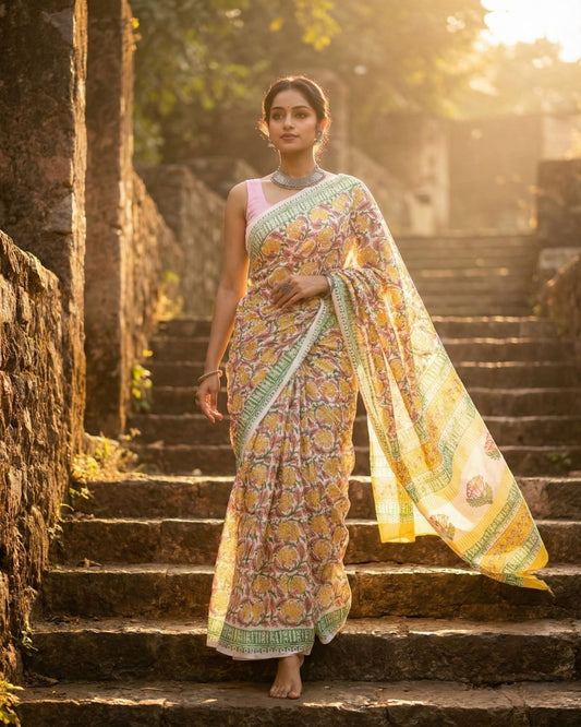 Gulbahaar Pastel Saree