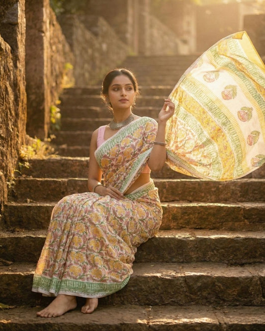 Gulbahaar Pastel Saree