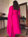 Load image into Gallery viewer, Geet Fuchsia Hand-Embroidered Kurta Set
