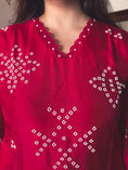 Load image into Gallery viewer, Nisha Ruby Pink Pearl-Embroidered Kurta Set
