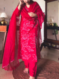 Load image into Gallery viewer, Anjali Red Hand-Embroidered Kurta Set
