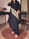 Load image into Gallery viewer, Aisha Black & Gold Sequin Hand-Embroidered Kurta Set
