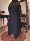 Load image into Gallery viewer, Aisha Black & Gold Sequin Hand-Embroidered Kurta Set
