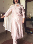 Load image into Gallery viewer, Meera Blush Beige Thread-Embroidered Kurta Set
