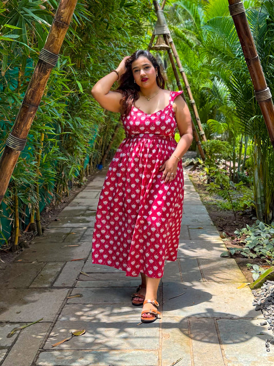 Myna Back Tie Dress