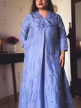 Load image into Gallery viewer, Piku Periwinkle Pearl-Embroidered Kurta Set

