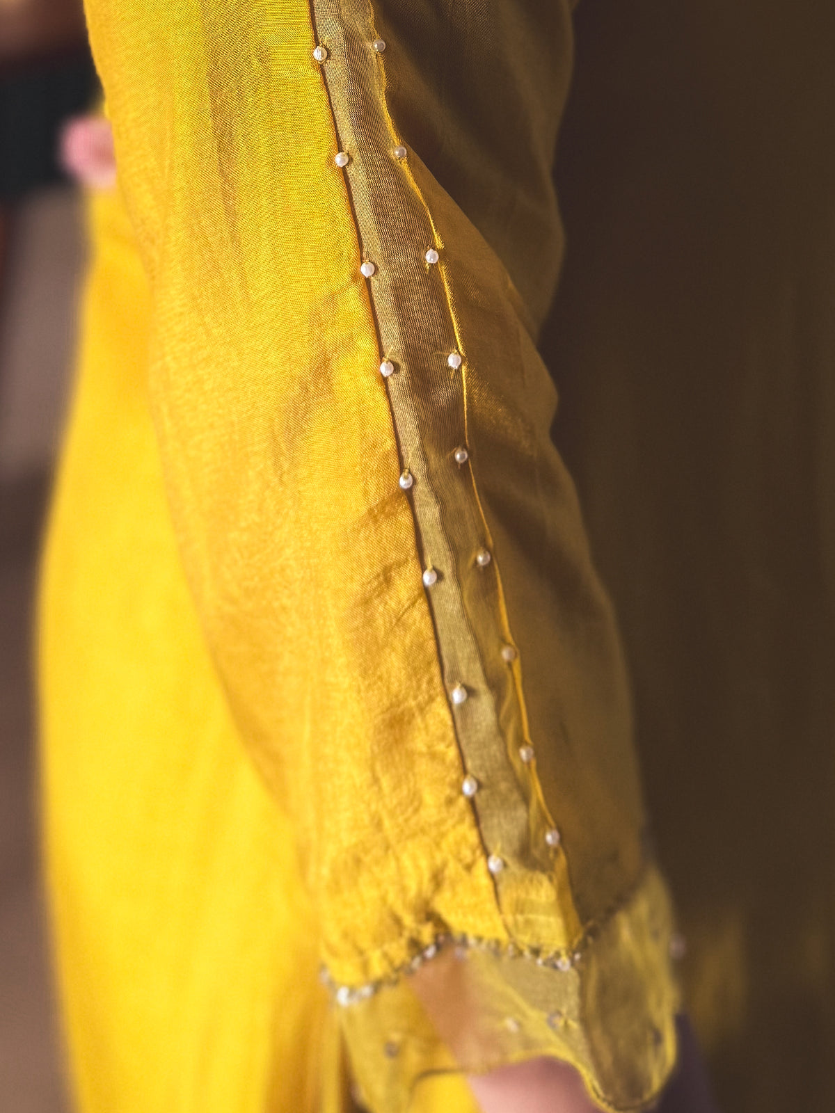 Mastani Mustard Gold Hand-Embroidered Kurta Set