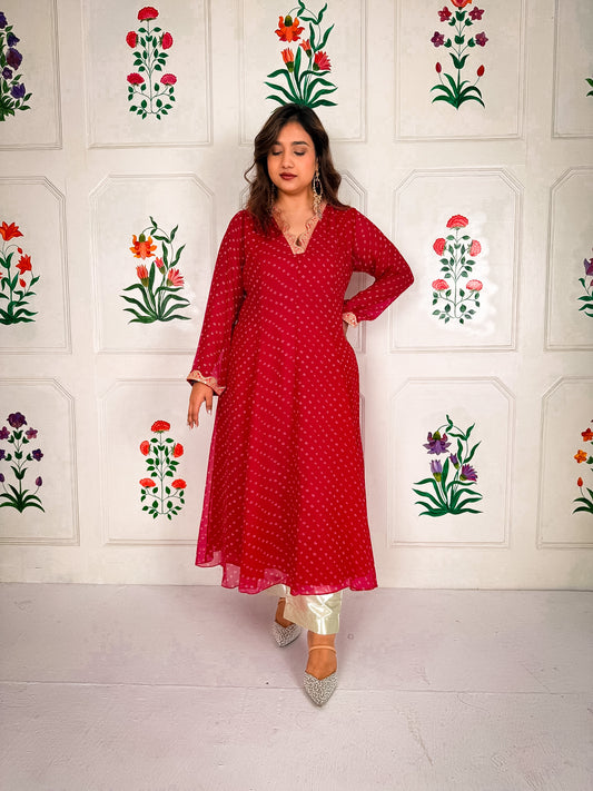 Gulnaar Long Kurta Set