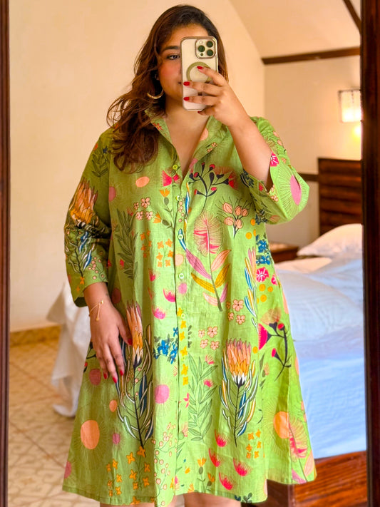 Parrot Short Dress