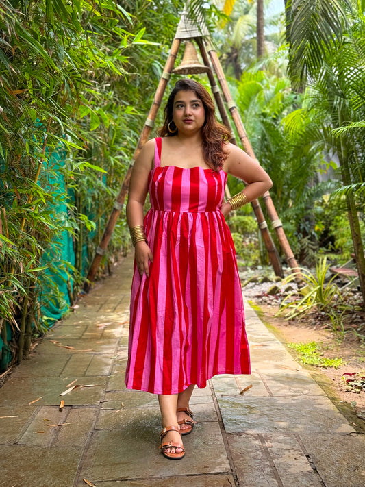 Flamingo Midi Dress
