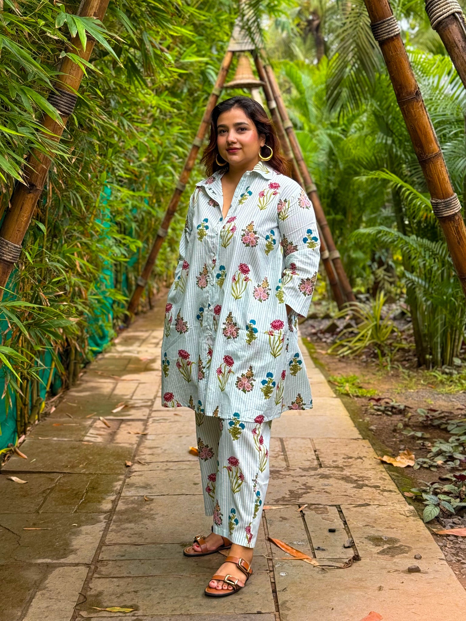 Peacock Shirt Set