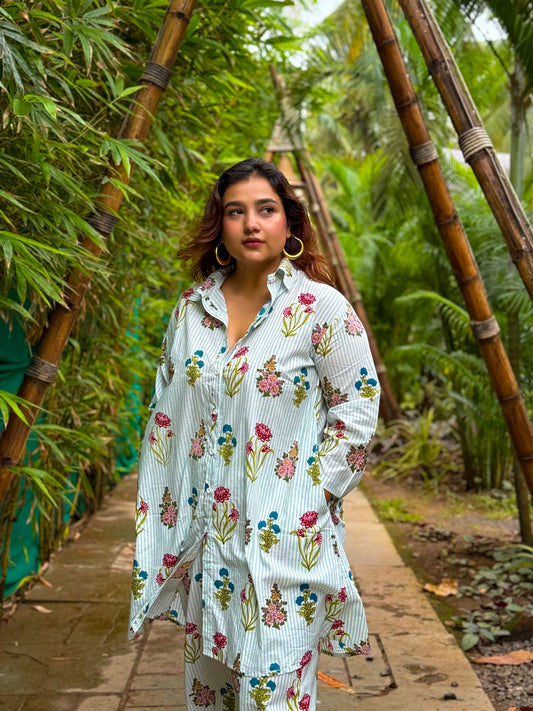 Peacock Shirt Set