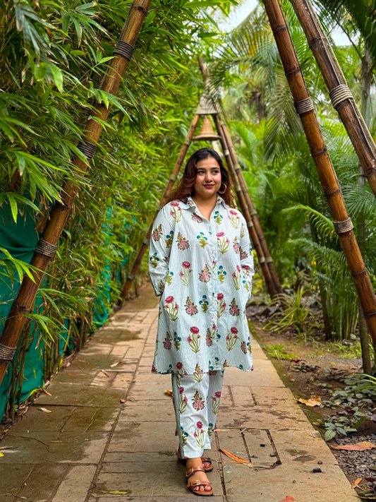 Peacock Shirt Set