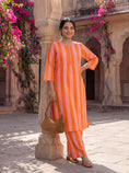 Load image into Gallery viewer, Peach Sundara Kurta Set
