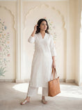 Load image into Gallery viewer, White Reva Kurta Set
